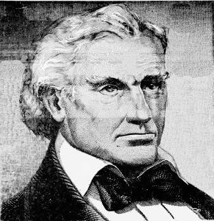 Engraved portrait of Dr James C. Crow